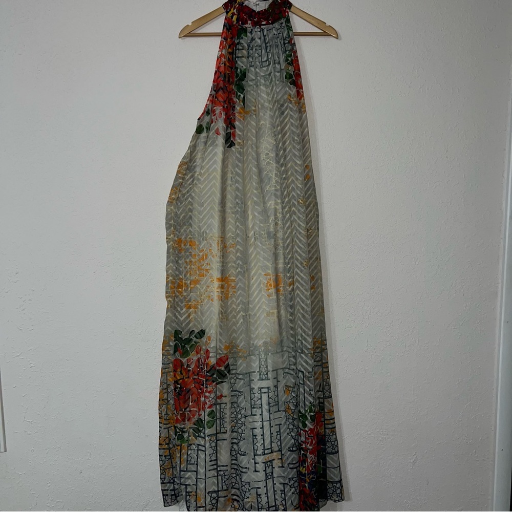 Anthropologie BNWT Bhanuni by Jyoti Marilla Maxi Dress Mixed Print Size Small. - Picture 2 of 16